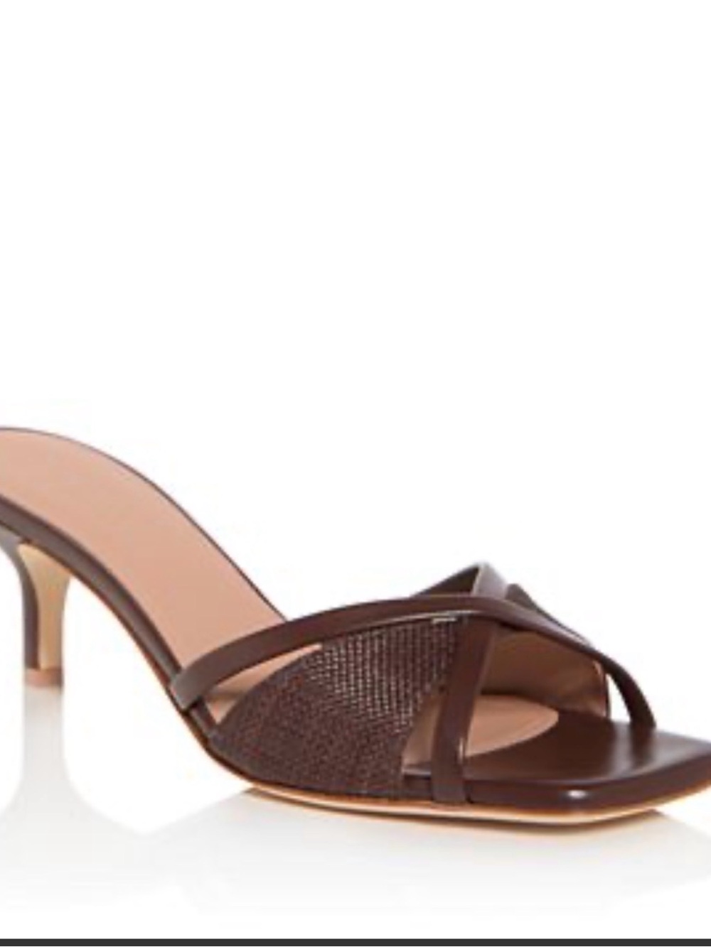 Malone Souliers Penn 45 Sandals Women's Brown Leather Kitten Heel